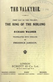 Cover of: Valkyrie: first day of the trilogy The ring of the Niblung