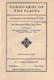 Cover of: Vanguards of the Plains by Margaret Hill McCarter