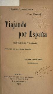 Cover of: Viajando por España. by Emilio Bobadilla