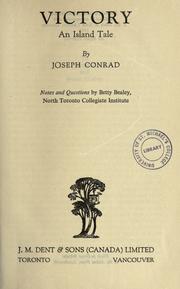 Cover of: Victory. by Joseph Conrad