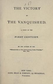 Cover of: victory of the vanquished: a story of the first century