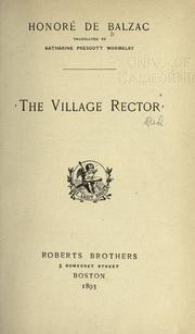 Cover of: village rector