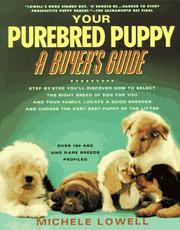 Cover of: Your Purebred Puppy by Michele Lowell