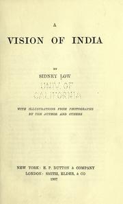Cover of: vision of India