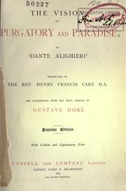 Cover of: The vision of Purgatory and Paradise