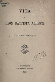 Cover of: Vita di Leon Battista Alberti.