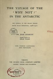 Cover of: The voyage of the 'Why Not?' in the Antarctic by Jean-Baptiste August Étienne Charcot