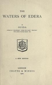 Cover of: The waters of Edera by Ouida