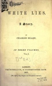 Cover of: White lies by Charles Reade