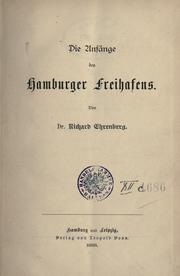 Cover of: Wie wurde Hamburg gross?  Streifzüge in der Hamburger Handelsgeschichte.