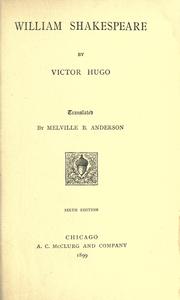 Cover of: William Shakespeare by Victor Hugo