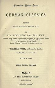 Cover of: Wilhelm Tell by Friedrich Schiller