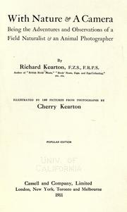 Cover of: With nature & a camera by Richard Kearton