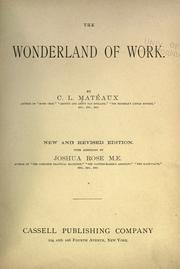 Cover of: wonderland of work.