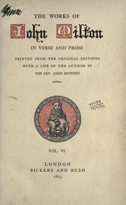 Works, in verse and prose by John Milton