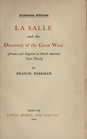 Cover of: The works of Francis Parkman. by Francis Parkman