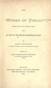 Cover of: The works of Virgil by Publius Vergilius Maro