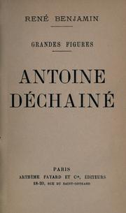 Cover of: Antoine déchainé