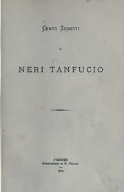 Cover of: Cento sonetti