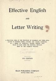 Effective English and letter writing by Wylie Wesley Kennedy