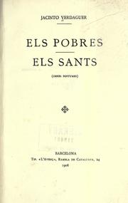 Cover of: Els  pobres.: Els sants.  (Obres postumes)