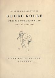 Cover of: George Kolbe, Plastick und Zeichnung.