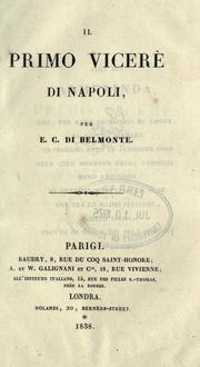 Cover of: Il primo vicerè di Napoli