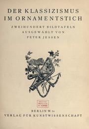 Cover of: Meister des Ornamentstichs