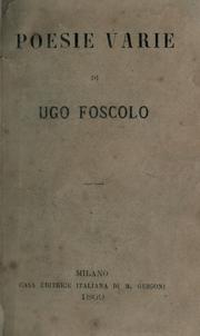 Poems by Ugo Foscolo