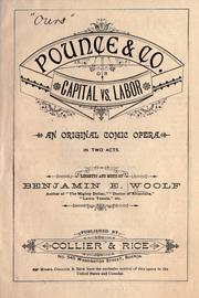 Cover of: Pounce & Co., or, Capital vs. labor: an original comic opera in two acts