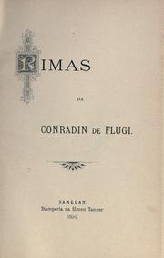 Rimas by Conradin de Flugi