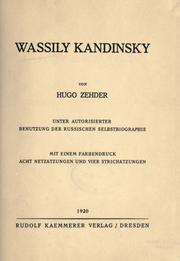 Cover of: Wassily Kandinsky by Hugo Zehder