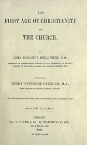 Cover of: The first age of Christianity and the church