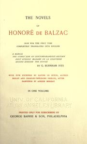 Cover of: Z. Marcas ; The other side of contemporaneous history by Honoré de Balzac