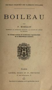 Cover of: Boileau.