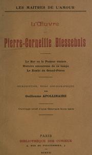 Cover of: L' oeuvre de Pierre-Corneille Blessebois