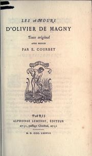 Cover of: Les amours.: Texte original, avec notice par E. Courbet.