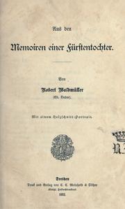 Cover of: Aus den Memoiren einer Fürstentochter. by Édouard Duboc