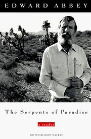 Cover of: The Serpents of Paradise by Edward Abbey