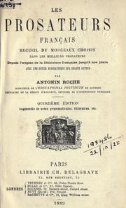 Les prosateurs français by Antonin Roche