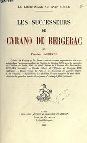 Cover of: successeurs de Cyrano de Bergerac.