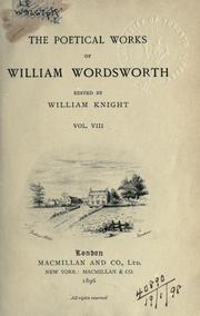 Cover of: Poetical works. by William Wordsworth