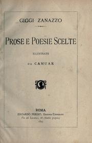 Cover of: Prose e poesie scelte by Giggi Zanazzo