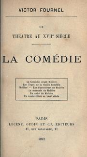 Cover of: comédie.