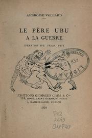 Cover of: père Ubu à la guerre.: Dessins de Jean Puy.