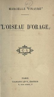 Cover of: oiseau d'orage