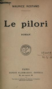 Cover of: Le pilori: roman.