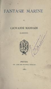 Cover of: Fantasie marine di Giovanni Marradi (Labronio)