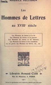 Cover of: hommes de lettres au 18e siecle.