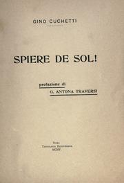 Cover of: Spiere de sol!  Pref. di G. Antona Traversi.